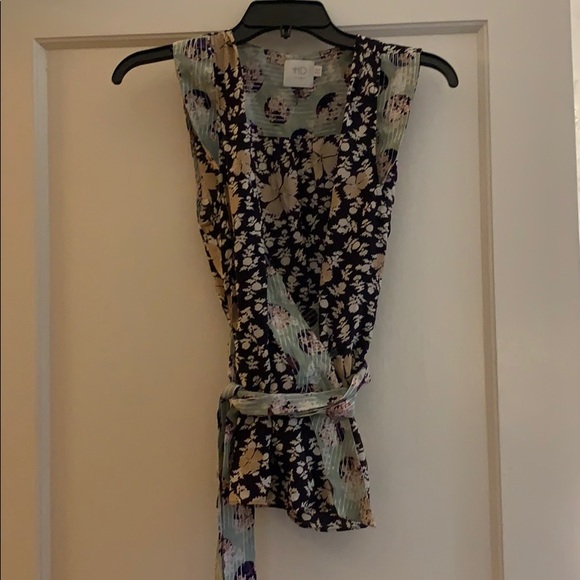 Gorgeous HD in Paris(Anthropologie) Silk Wrap Tank - Picture 1 of 6